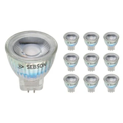 10x LED Lampen MR11 warmweiß 3W G4 / GU4 / MR11 Leuchtmittel Strahler 12V SEBSON - Bild 1 von 4