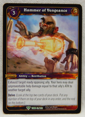 World Of Warcraft Card Hammer Of Vengeance