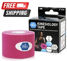 KT Tape Roll Cotton Kinesiology Therapeutic Elastic Sports Roll  2” x 16.4 Feet
