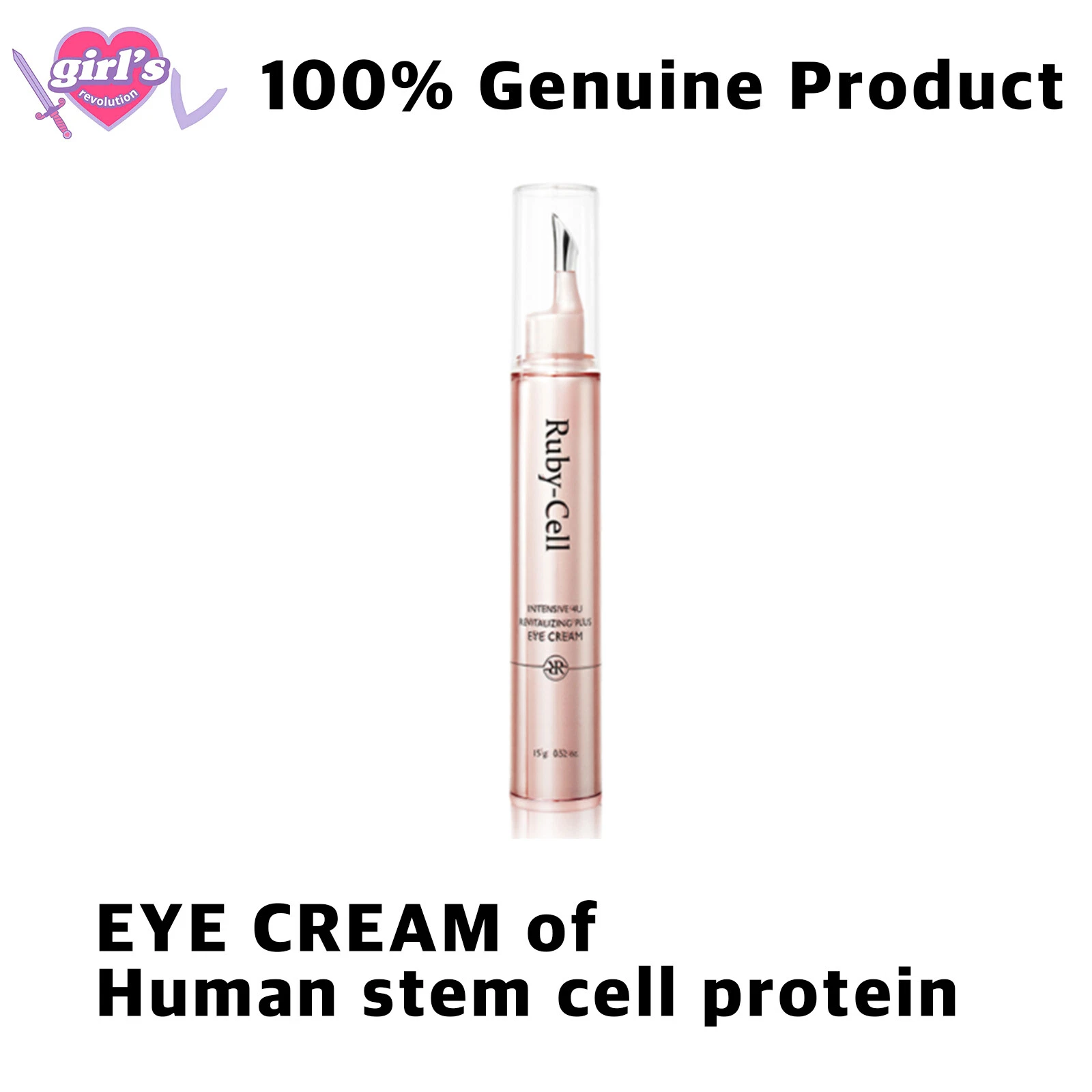 Human Stem Cell Ruby-Cell Revitalizing Plus Eye Cream, Smile lines Cream