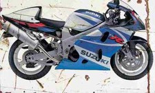 Suzuki TL1000R 1998 Aged Vintage SIGN A4 Retro