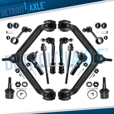 12pc Front Upper Control Arms 15mm Tierod SwayBar Kit for 04-09 Dodge Durango