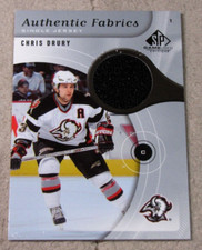 2006-07 SP Game Used Authentic Fabrics #AFCD Chris Drury Relic Patch