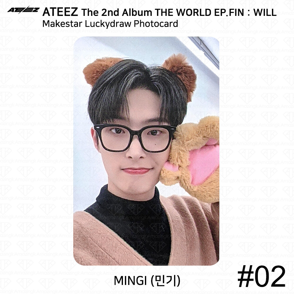 ATEEZ The 2nd Album WORLD EP.FIN WILL Makestar Lucky Draw ATEEZ The 2nd Album WORLD EP.FIN WILL Makestar Lucky Draw