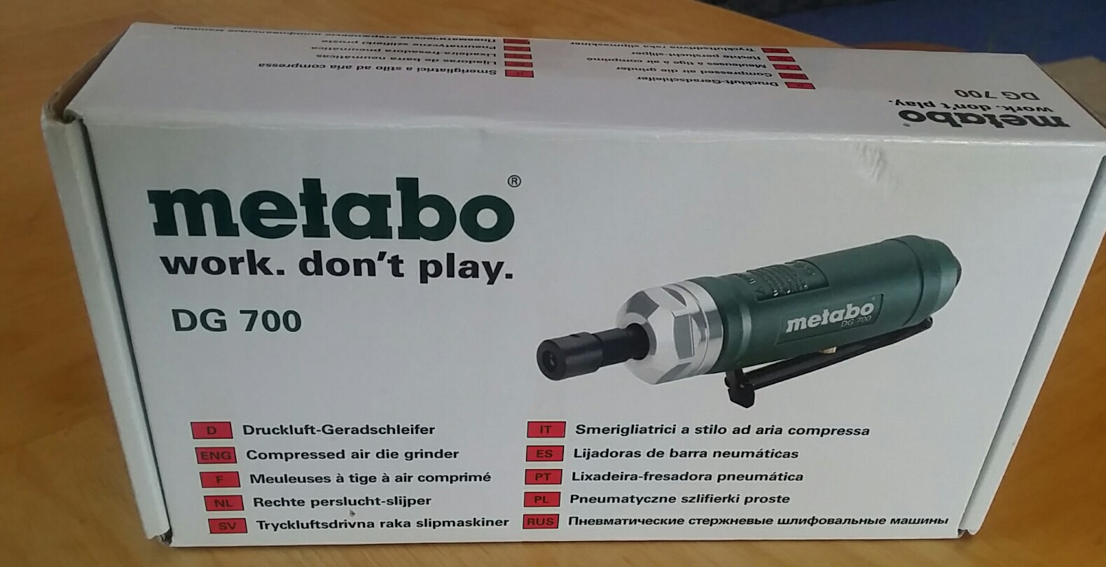 Image of Metabo DG 700 air die grinder eBay
