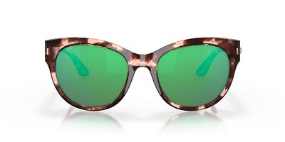 Costa Maya Sunglasses, Shiny Coral Tortoise Frame, Green  display picture 2