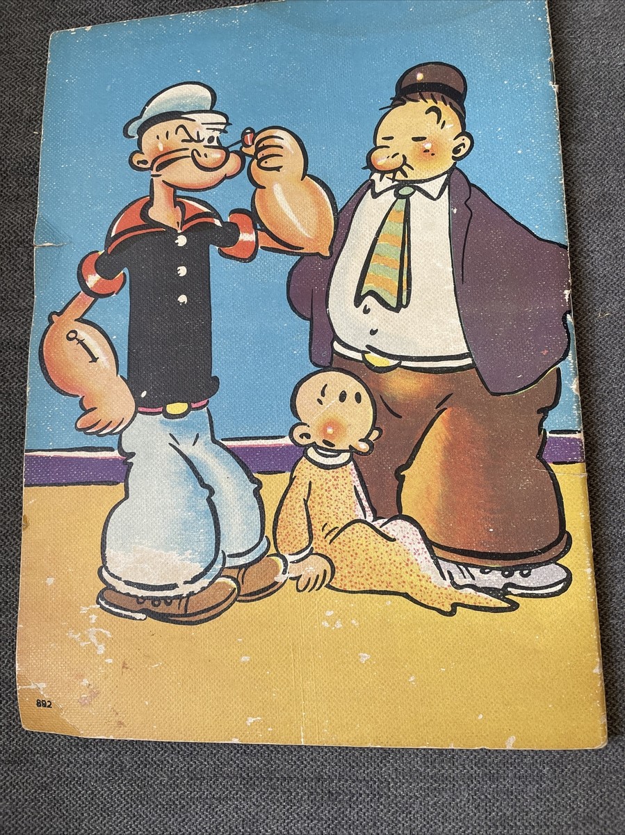 Vintage copyright 1937 Linen Popeye Book, King Features