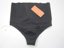 Werena Size Small Black Seamless Tummy Control Thong Shapewear for Women