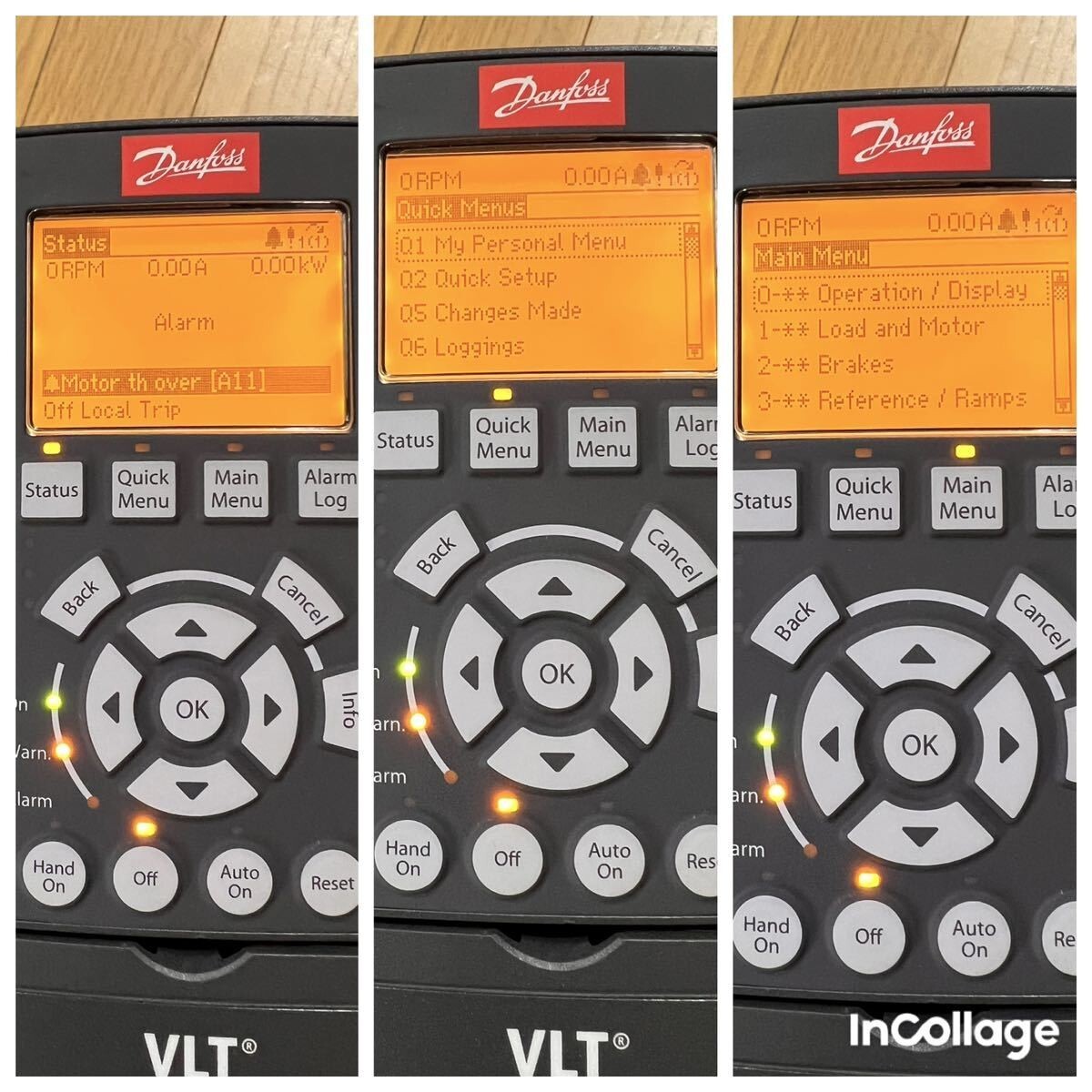 メンテナンス VLT AutomationDrive 131F9315 5.5kW/7.5HP Danfoss VLT Automation Drive 131F9315 maintenance required