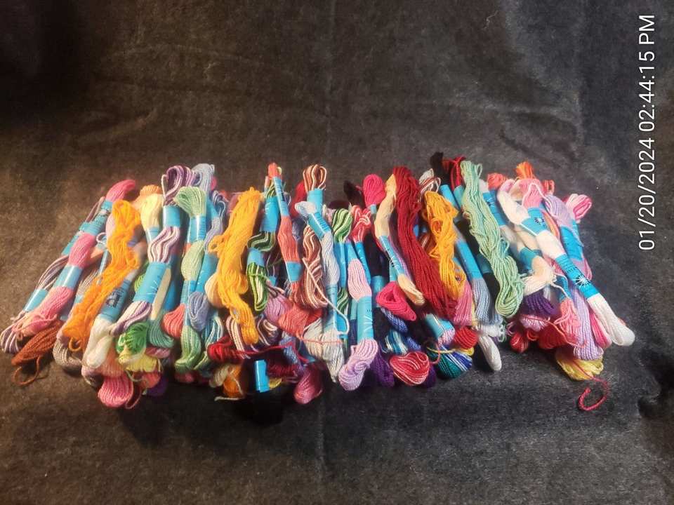 Lot of 125 Prism Craft Cotton Thread Floss 10 Yards Each Assorted ...