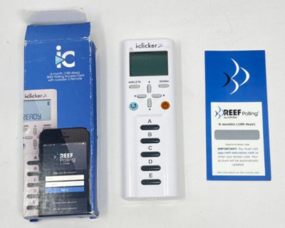 i Clicker 2 Student Remote + 6 month REEF Polling Access Card