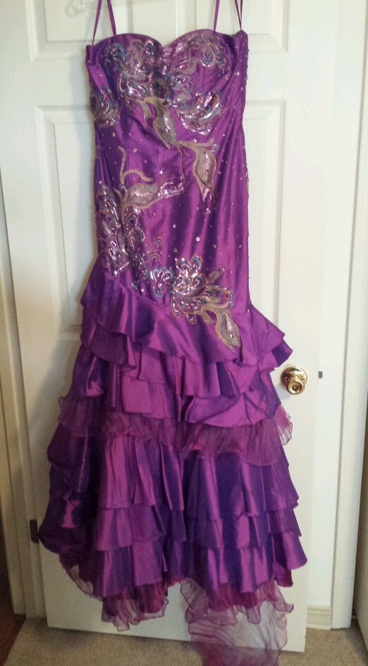 purple peacock prom dress Peacock Green Sequin Off Shoulder V-Neck Mermaid Prom Dress