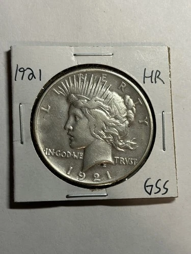 1921 Peace Silver Dollar $1 XF High Relief Key Date