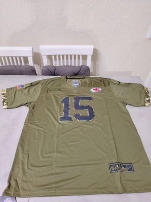 MAHOMES CAMISETA DE LA NFL DE LOS CHIEFS MODELO MILITAR. TALLA L.