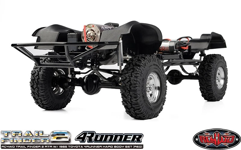RC4WD Z-RTR0063 Trail Finder 2 RTR w/1985 Toyota 4Runner Hard Body Set Red - Image 4 of 4