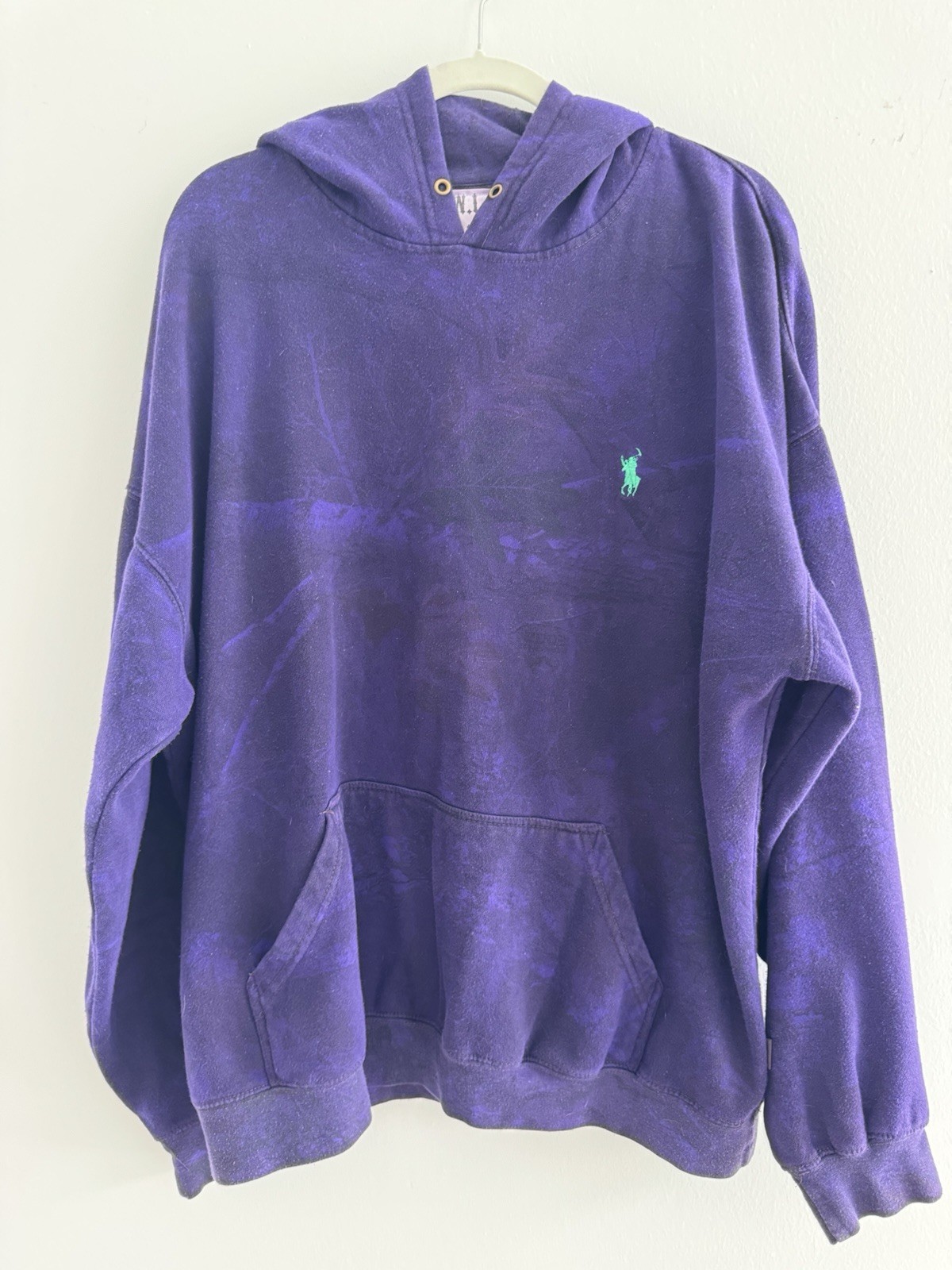 Warren Lotas Milwaukee Bucks Hoodie Purple Camo Mens Large NBA Fear The Deer