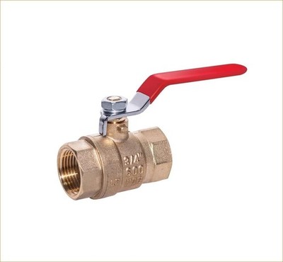 1/2'' NPT Female Threaded Brass Ball Valve Full Port Water Stop Shut Off (1-Pack)