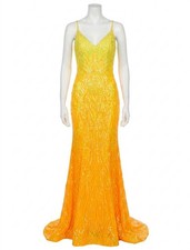 Jovani V Neck Sequin Prom Dress Size 0
