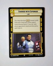 Star Wars Unlimited: SOP - Charged With Espionage UNCOMMON #230 w/2 BONUS cards