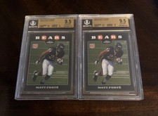 2008 Topps Chrome 2ea Matt Forte Rookie Cards, BGS 9.5 GEM