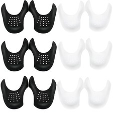 YAUNLEL 6 Pairs Crease Protectors for Air Large - Size 7-13, Black white