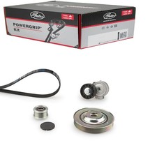 GATES KEILRIPPENRIEMENSATZ+FREILAUF+RIEMENSCHEIBE passend für CITROËN C4 C5 C8 J