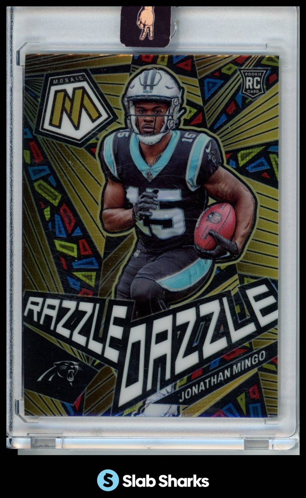 2023 PANINI MOSAIC #RD-29 JONATHAN MINGO RAZZLE DAZZLE RC ROOKIE