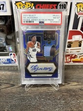 2023 Panini Select GG Jackson II Rookie Jersey Auto Blue Prizm 49/49 PSA 8