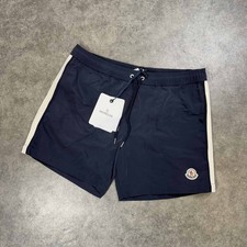 Moncler Navy Cotton Drawstring Swim Shorts RRP £290