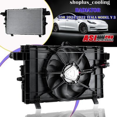 UPGRADED COOLING RADIATOR W/ SHROUD FAN FOR 2021-2022 TESLA MODEL Y 3