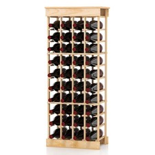 40-Bottle Freestanding Wine Rack Wobble-free Wine Storage Shelf with Tabletop