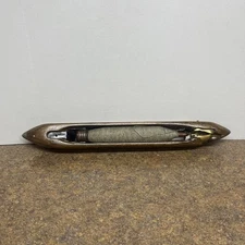 VTG Wooden Weavers Loom Shuttle With  1 Yarn Spindle Bobbin 18” Primitive