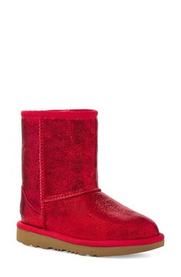UGG T Classic II Red Metallic Sparkle Boots (Size 12 Toddler) |RARE| BRAND NEW!!