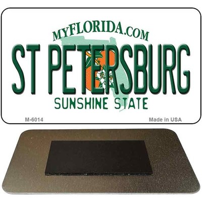 St Petersburg Florida State License Plate Tag Magnet M-6014 3.5'' x 2'' Magnet (M)