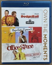 Dodgeball/Napoleon Dynamite/Office Space Special Ed Blu-Ray Triple OOP Movie