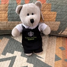 Starbucks Limited Edition Coffee Master Black Apron Bear Thailand