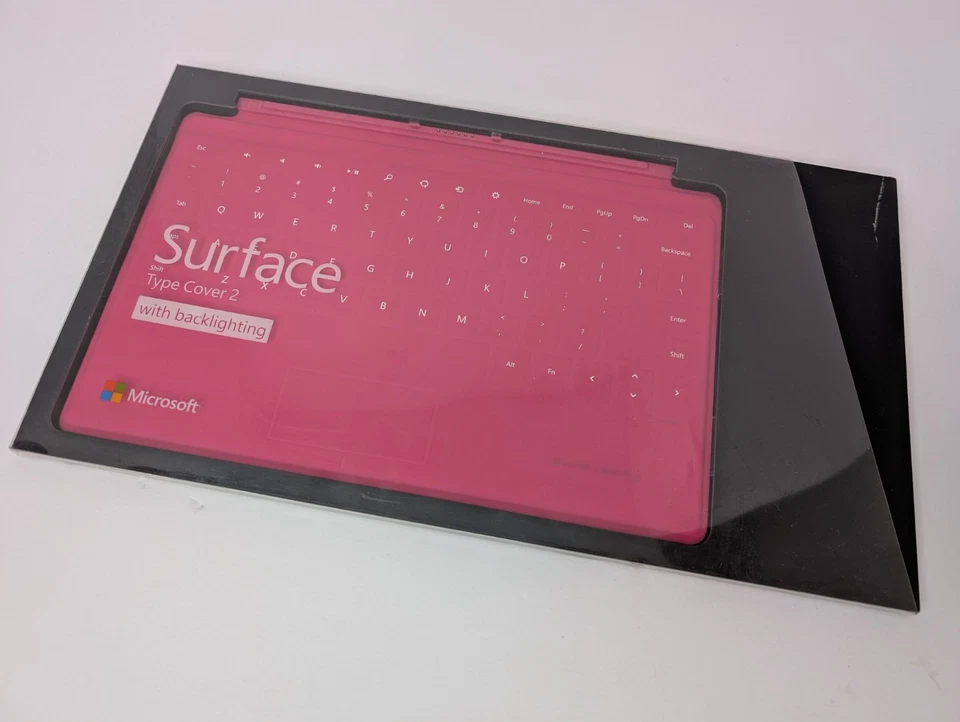 Microsoft Surface / 2 / Pro 1 / Pro 2 Type Cover 2 w/Backlighting | PINK - Image 2 of 4