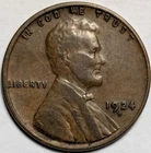 1924 d lincoln cent wheat penny 1c - free shipping