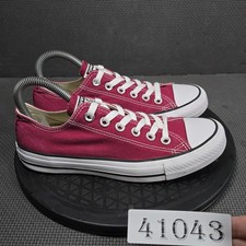 Converse Chuck Taylor All Star Shoes Womens Size 7 Pink Low Top Sneakers Comfort