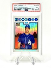 2008 Topps Update Clayton Kershaw Rookie Chrome Refractor - PSA 9 SP RC Dodgers