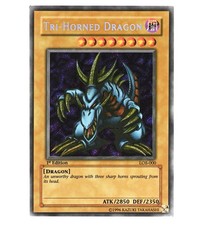 Tri-Horned Dragon LOB-E000 Prices | YuGiOh Legend of Blue Eyes