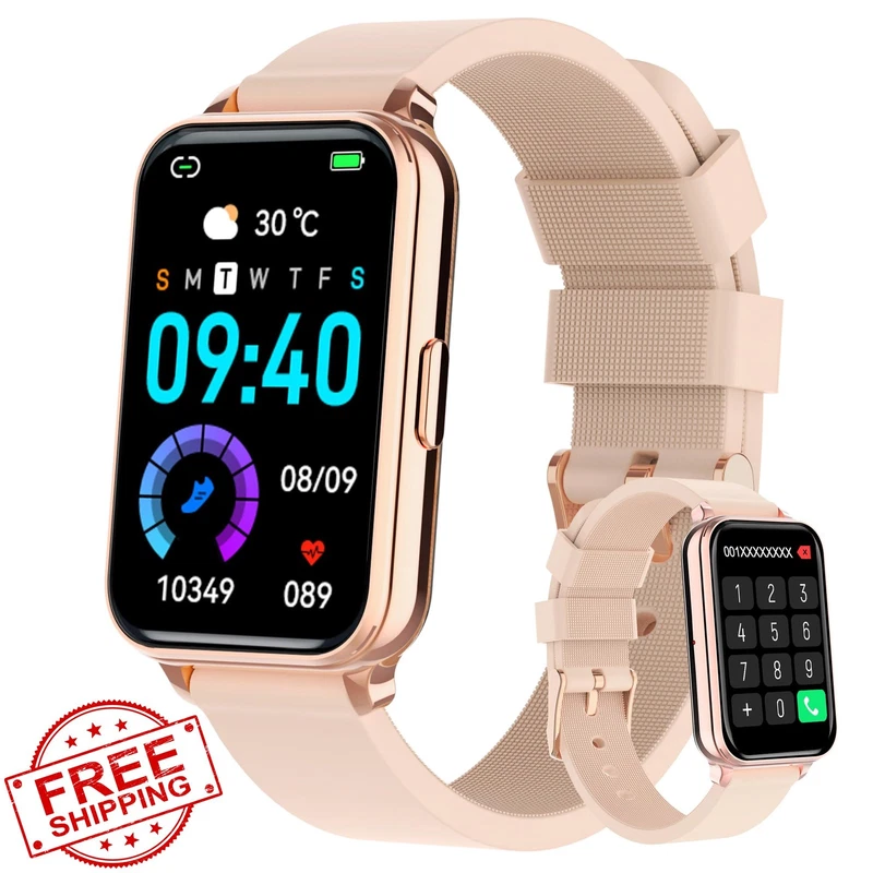 Bctemno smartwatch with calls and heart rate and SpO2