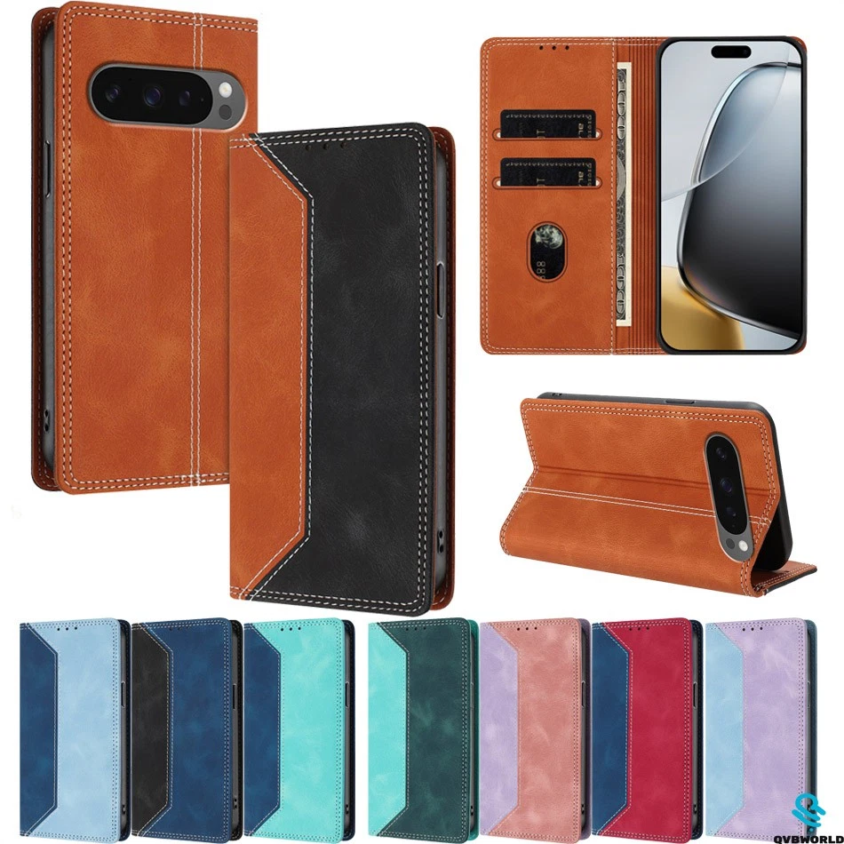 Magnetic Splicing Wallet Case Phone Case Cover for Google 10 9 8A 8 7A 7 6A 6 5A - Image 1 of 4