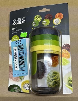 Joseph Joseph Spiro, 3 in 1 Hand Held Spiralizer slicer cutter pasta food mill