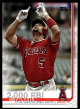Albert Pujols 2019 Topps Update #US72 Los Angeles Angels MLB READ FREE SHIPPING
