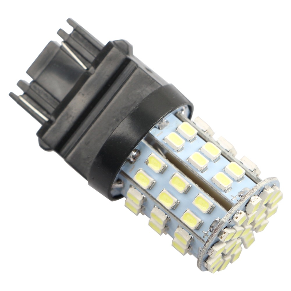 4X 64SMD 3157 LED Reverse Tail Brake Stop Turn Signal DRL Light Bulb 6000K White