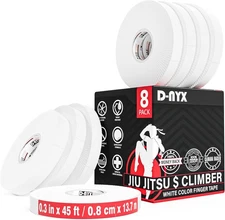 Finger Tape Athletic Sports Wrap, Black or White 0.3 inch Inch, 