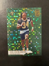 2024 Panini Donruss Elite - Rookies Green Disco #195 Kool-Aid McKinstry (RC)