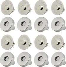 20 Set Magnetic Snaps, Purse Magnetic Bag Fastener Clasp Magnetic Button Replace