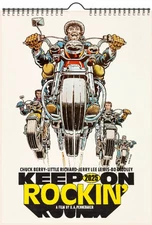 2026 Wall Calendar (12pg) KEEP ON ROCKIN' Vintage Movie Music Posters